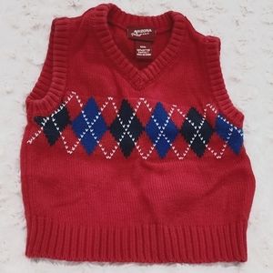 Holiday Red Sweater Vest Size 9mo